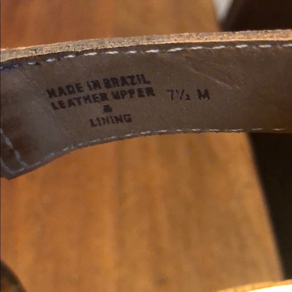 Tory Burch 4" wedge heel brown leather sandals - Picture 5 of 6